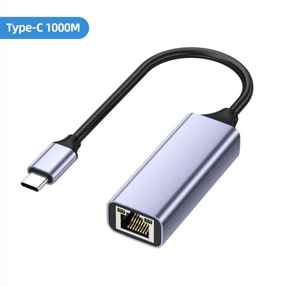 Usb ethernet adapter usb3.0 pc internet usb 1000mbps network adapter rj45 type-c gigabit 2.5g for laptop/tv box wireless usb adapters