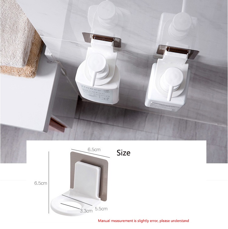 2 Cái Giá Treo Tường Giá Đựng Chai Dầu Gội Đầu Móc Treo Dầu Gội Dính Ma Thuật Gắn Tường Chai Xà Phòng Tắm Tay Giá Treo, Móc Treo Phòng Tắm Phụ Kiện