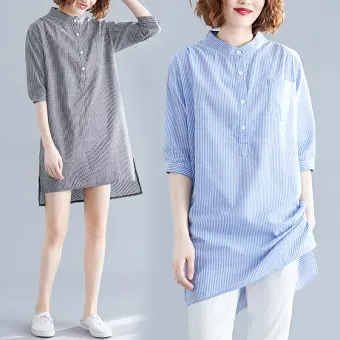 ladies linen shirt dress