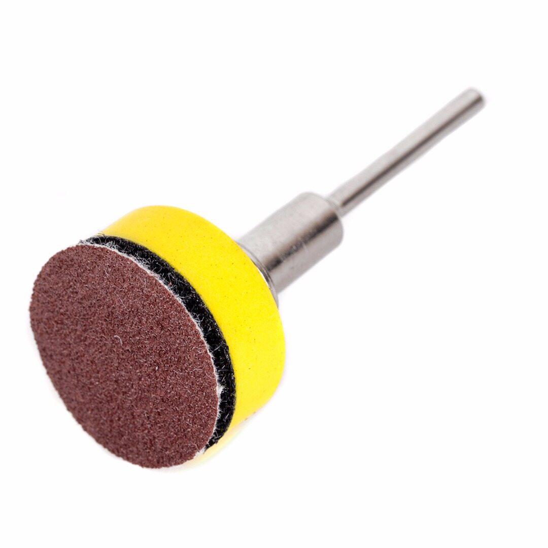 BOKALI 100pcs Sanding Discs + 1  Abrasives Hook & Loop Backer Plate + 1/8inch Shank Set