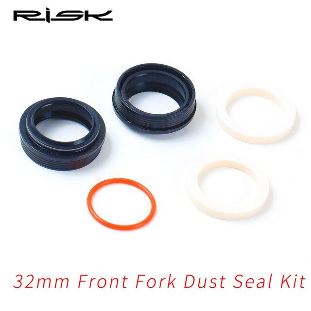 RISK 32mm Mountain Bike Suspension Front Fork Dust Seal Oil Seal Sponge Ring MTB Bicycle Fork Inner Tube Dust Sleeve Maintenance
