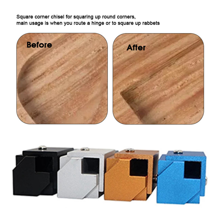 Woodworking Quick Cutting Corner Chisel Square Wood Chisel Hinge Recesses Mortising For Right Angle Wood Carving Tools