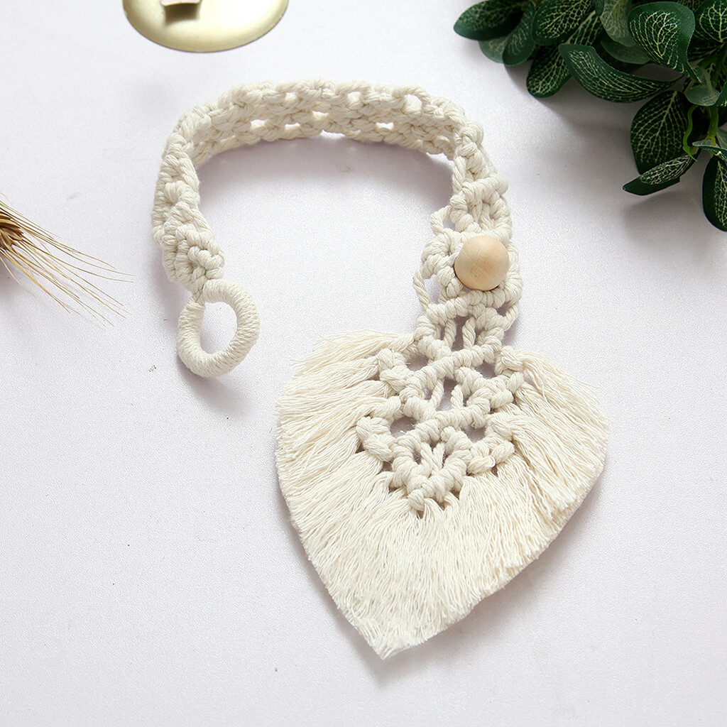 Baoblaze Boho Curtain Tiebacks Cotton Macrame Curtain Holder Curtain Drawstring Cotton Rope Holdbacks Tiebacks Curtain Clips Holder for Home Decor