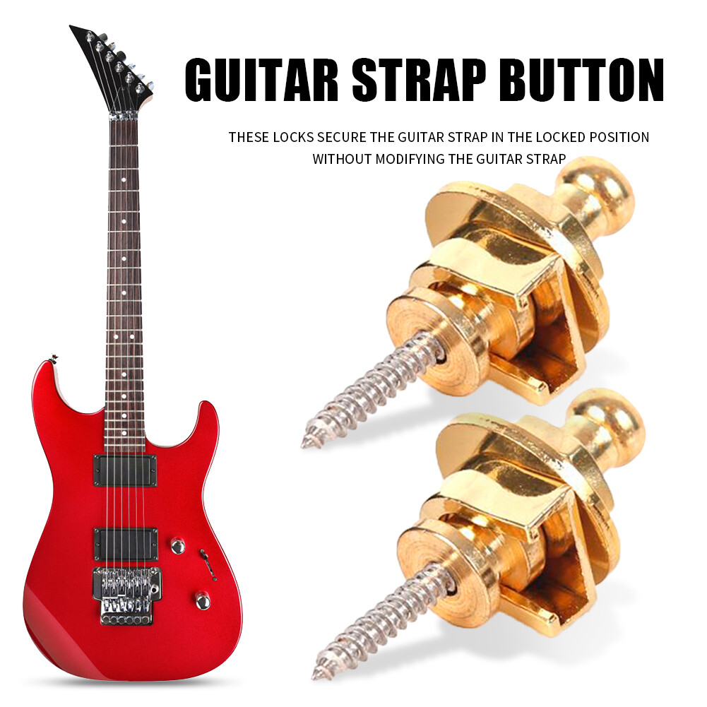2 Nút Khóa Dây Đàn Ghi Ta Bass Nhạc Cụ Đinh Đai Chống Trượt