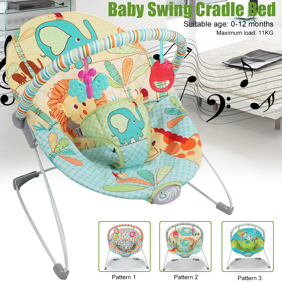 baby swing vibrating chair