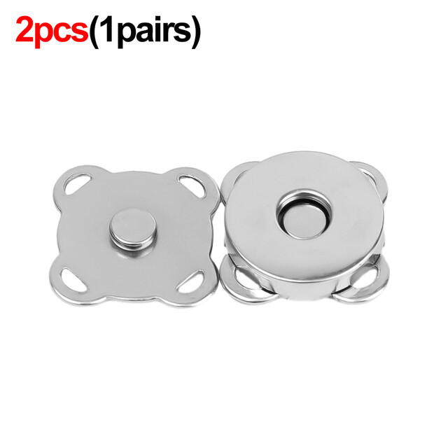 10Pcs Magnetic Snap Button Metal Plum Blossom Sew on Button Clasps Fasteners for Purses Handbag Clothes DIY Accessories