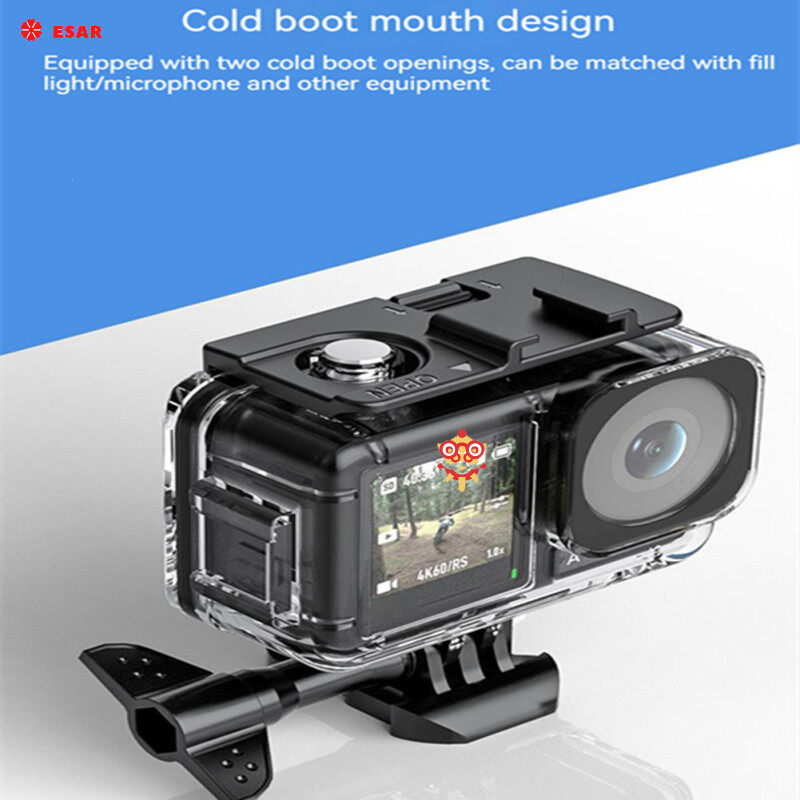 40m Underwater Deep Diving Case Protective Housing Waterproof Shell Compatible For Dji Action 3 Osmo Camera Accessories