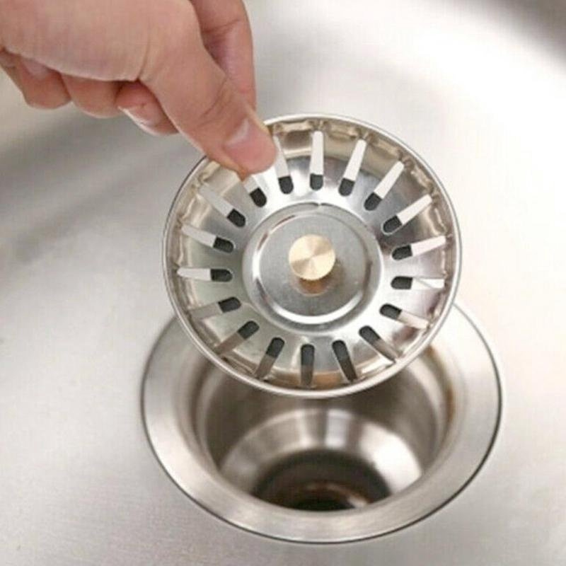 Lưới Thép Không Gỉ, Lưới Lọc Bồn Rửa Nhà Bếp Nút Chặn Cống Thoát Nước