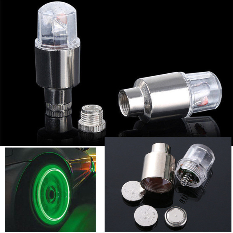 【AtotheR】LED Bicycle Valve Core Light Decorations Tire Light Stick Luminous Night Light Accessories Outdoor Bike Glow Lamp Colorful Light