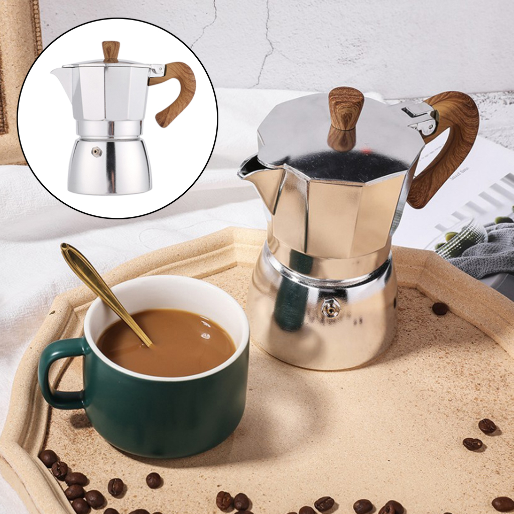Blesiya Máy Pha Cà Phê Espresso Cổ Điển Bình Moka Espresso, Dễ Vận Hành