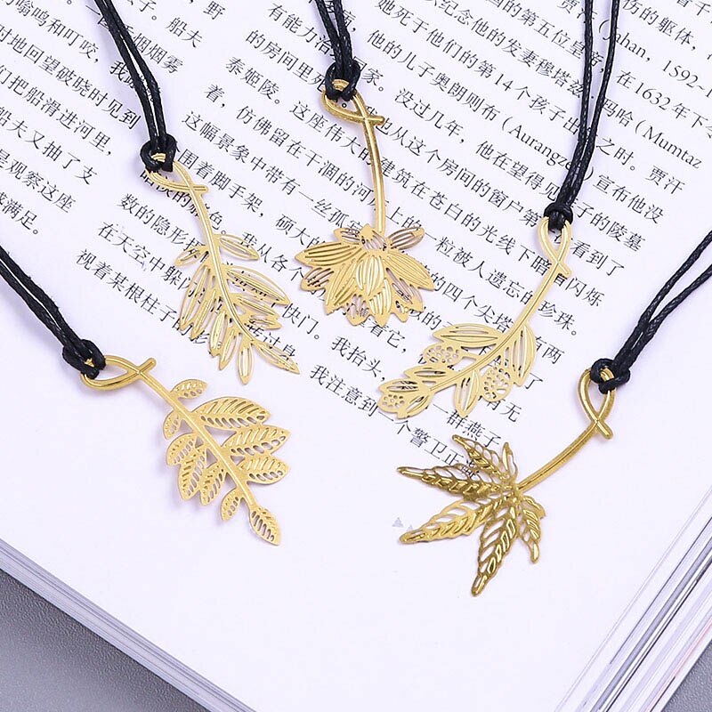 Văn phòng phẩm đánh dấu Cỏ Bốn Lá đánh dấu trang bằng kim loại quà tặng sinh viên