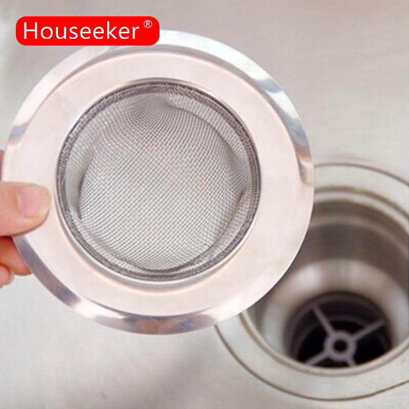 Stainless Steel Bathroom Shower Drain Hair Catcher Stopper Bathtub ...