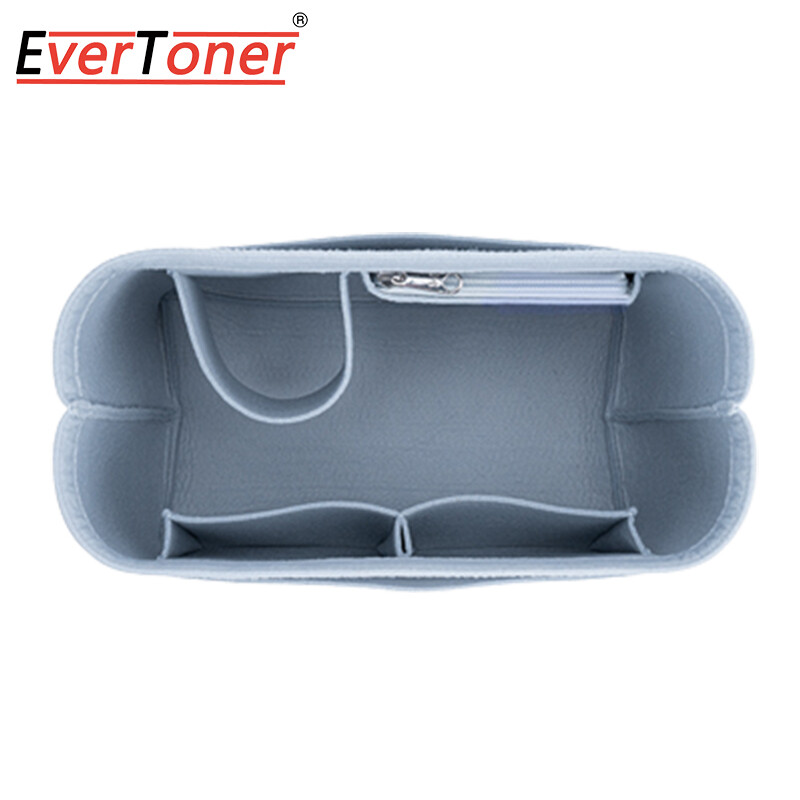 Evertoner felt insert bag for longchamp le pliage filet top handle bag storage organizer support shape bag inner bag in bag