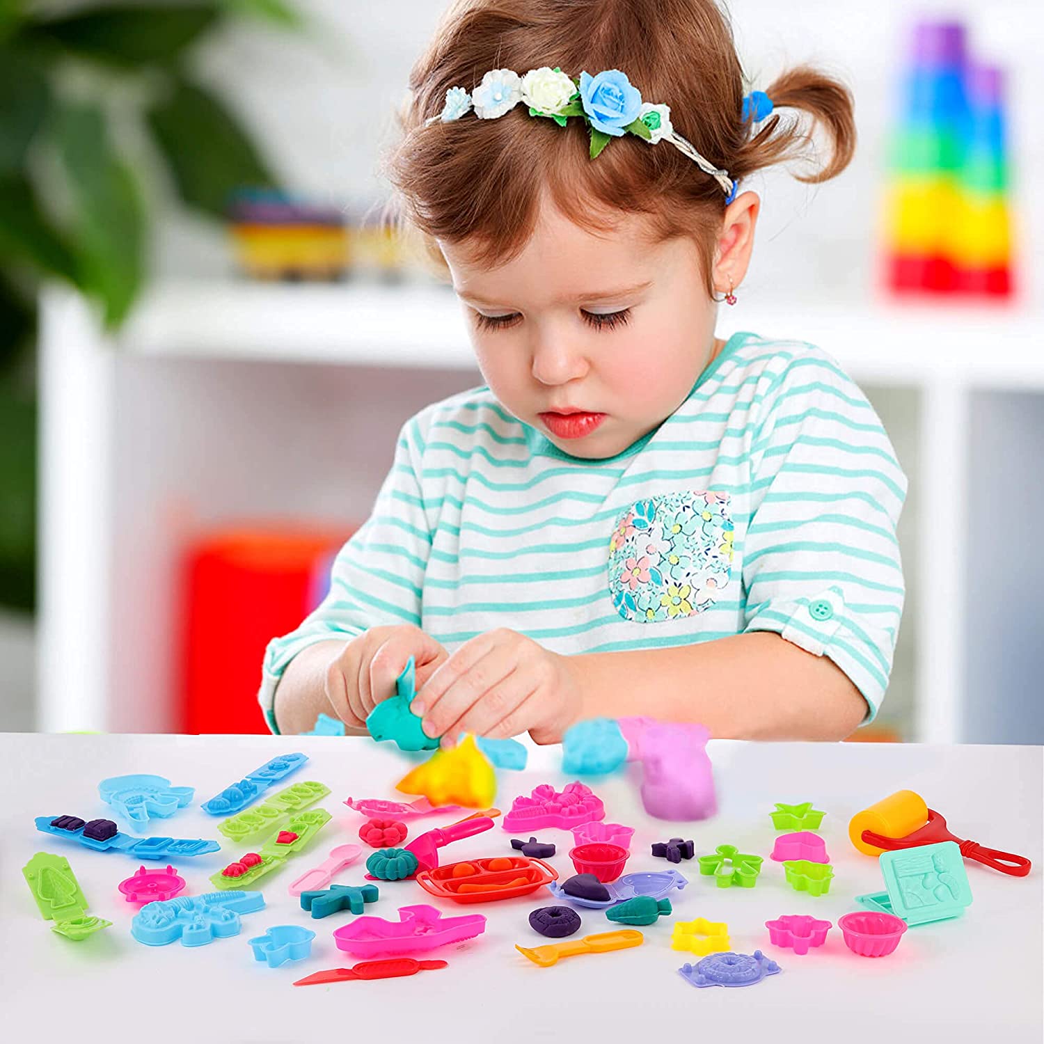 Tự làm bột nặn đồ chơi công cụ tạo mẫu sáng tạo 3D plasticine Bộ dụng cụ đồ chơi giáo dục trẻ em học giáo dục đồ chơi
