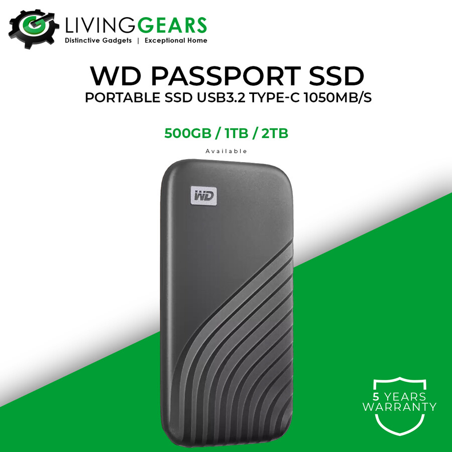 Western Digital WDBAGF0010BBL-JESN ポータブルSSD My Passport SSD
