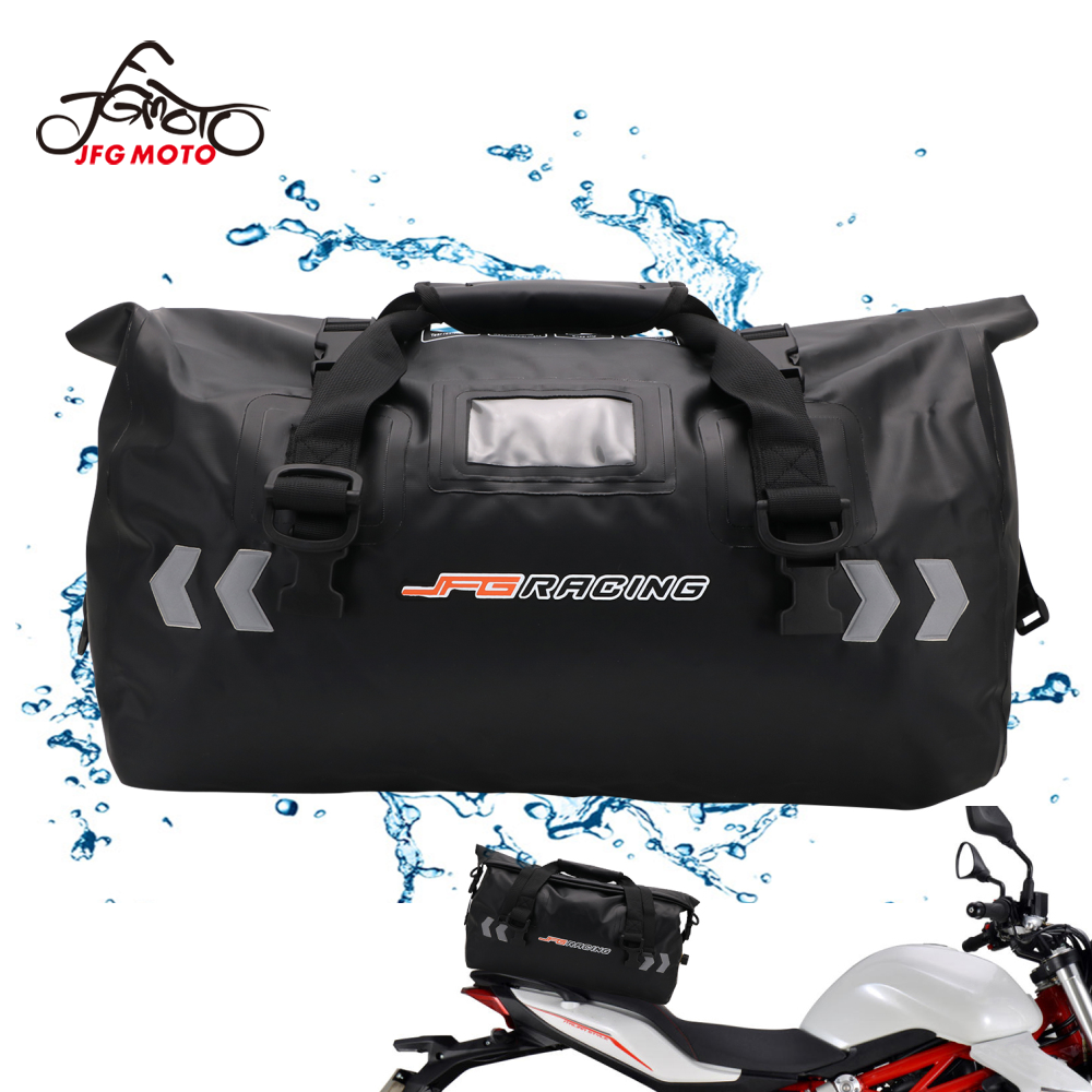 Motorcycle Waterproof Duffel Saddle Bag 40L Large Size Dry Tail Bag