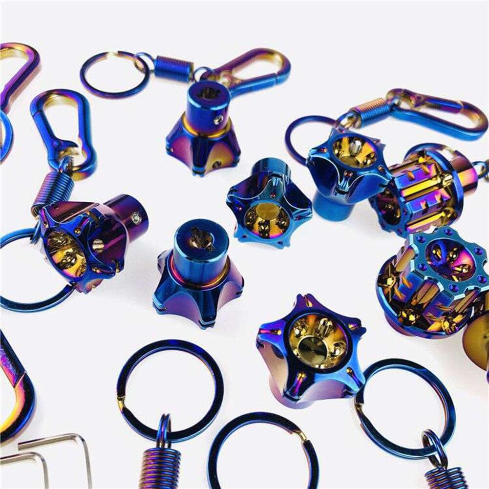 General Motorcycle Keychain CNC Modified Key Set Pentagonal Hexagonal Head Car Personality Creative Decoration Accessories
