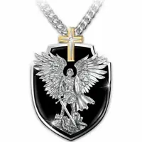 st michael cross necklace