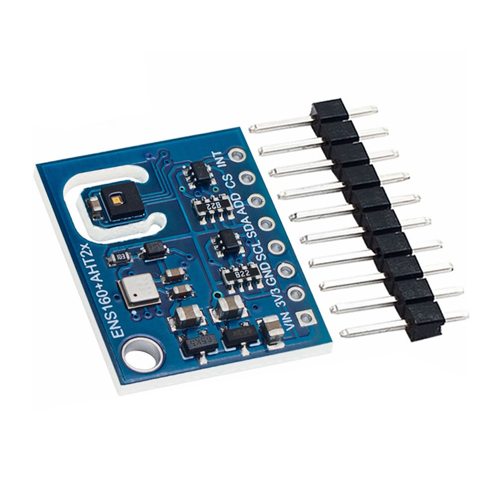 Ens160+aht21 carbon dioxide co2 eco2 tvoc air quality monitoring and temperature humidity sensor 12c＆spi interface for arduino