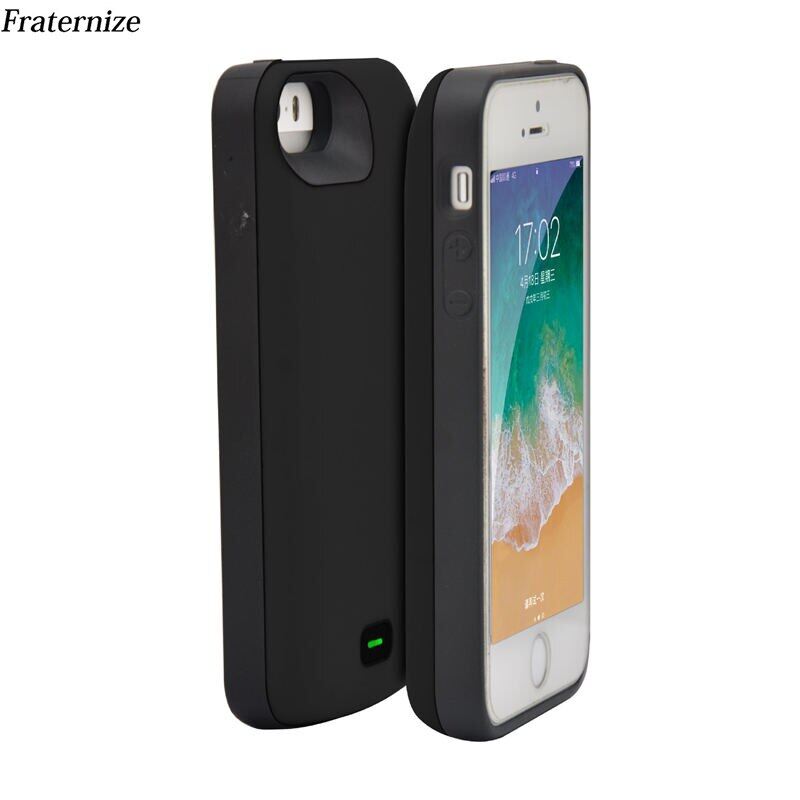 4000mah silicone shockproof battery case for iphone 5 5s se 2018 se charger case battery charging back cover power bank cases