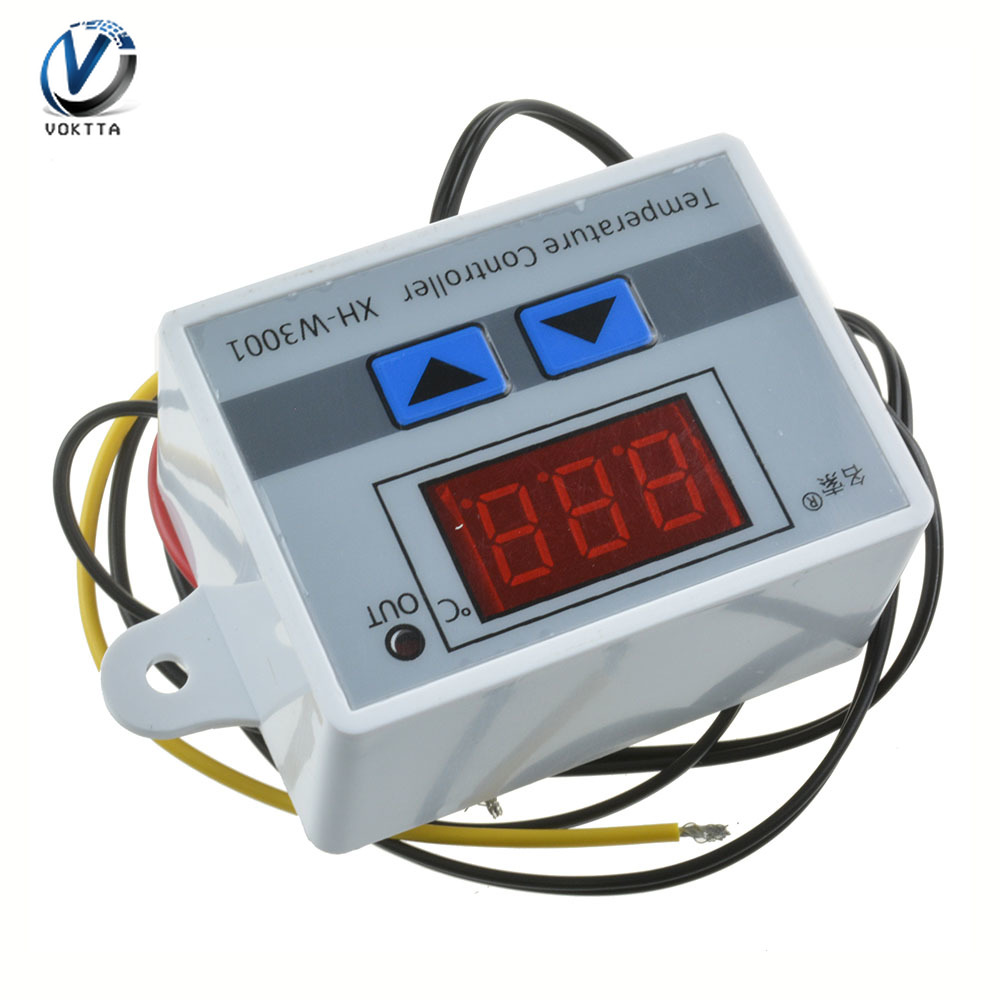 Bộ Điều Chỉnh Nhiệt Độ Kỹ Thuật Số VOKTTA, XH-W3001 Chính Hãng, Điều Chỉnh Nhiệt Độ W3001 110V 220V 12V 24V, Máy Ấp Trứng, Điều Khiển Nhiệt Độ, Nhiệt Kế, Điều Khiển Nhiệt Độ, Công Tắc Dò