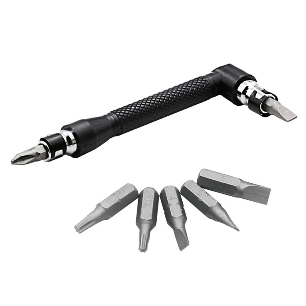 6.35mm Mini Wrench Set Double Head Ratchet Wrench Socket Spanner with 10 Screwdriver Bits