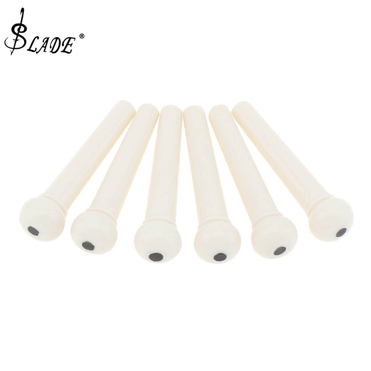 Slade 6 cái/Bộ chốt giữ dây đàn guitar acoustic ABS cây đàn guitar cầu pin cho dây