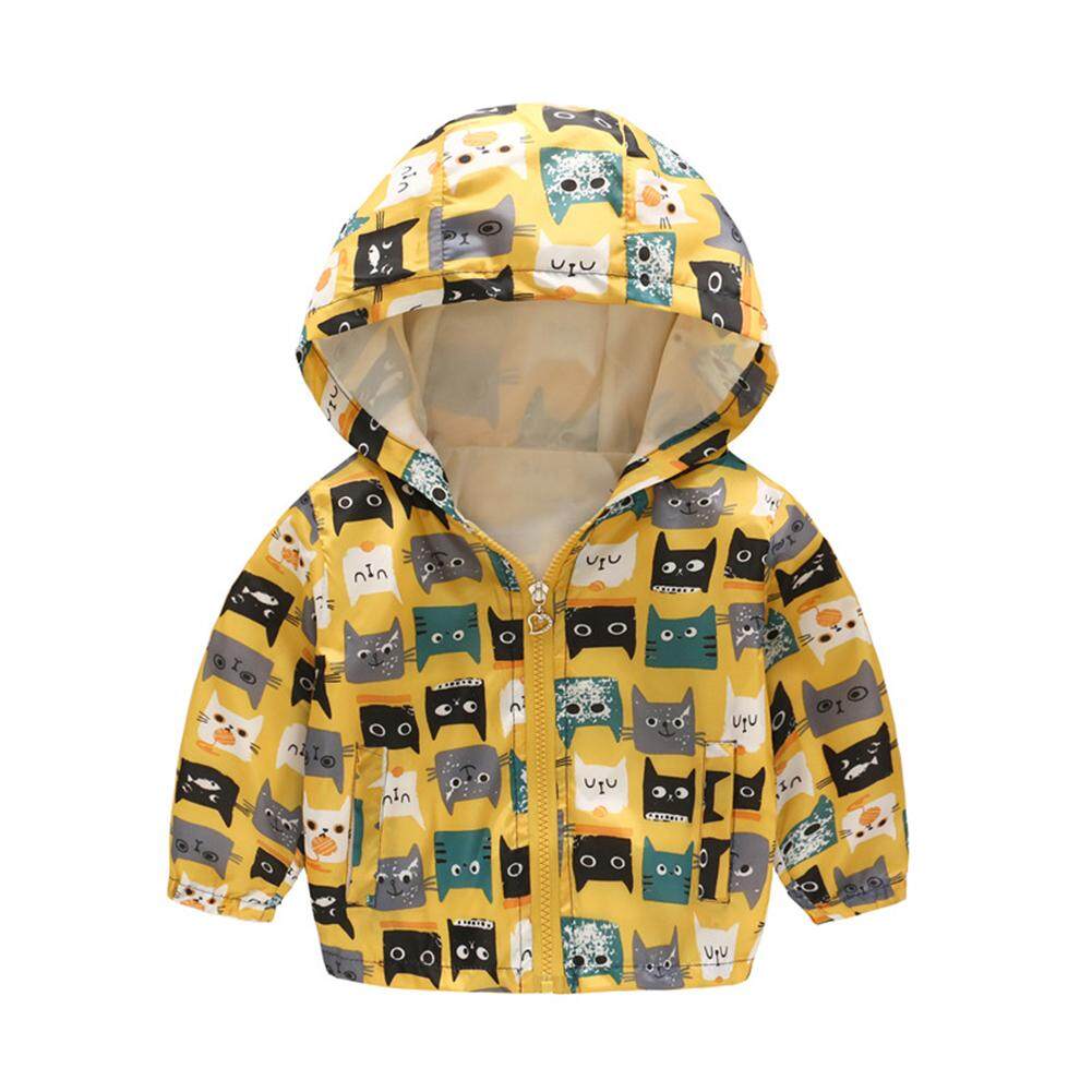 Toddler Kids Boy Girl Cartoon Shark Hoodie Sweatshirt Top Long Sleeve Zipper Jacket Outerwear