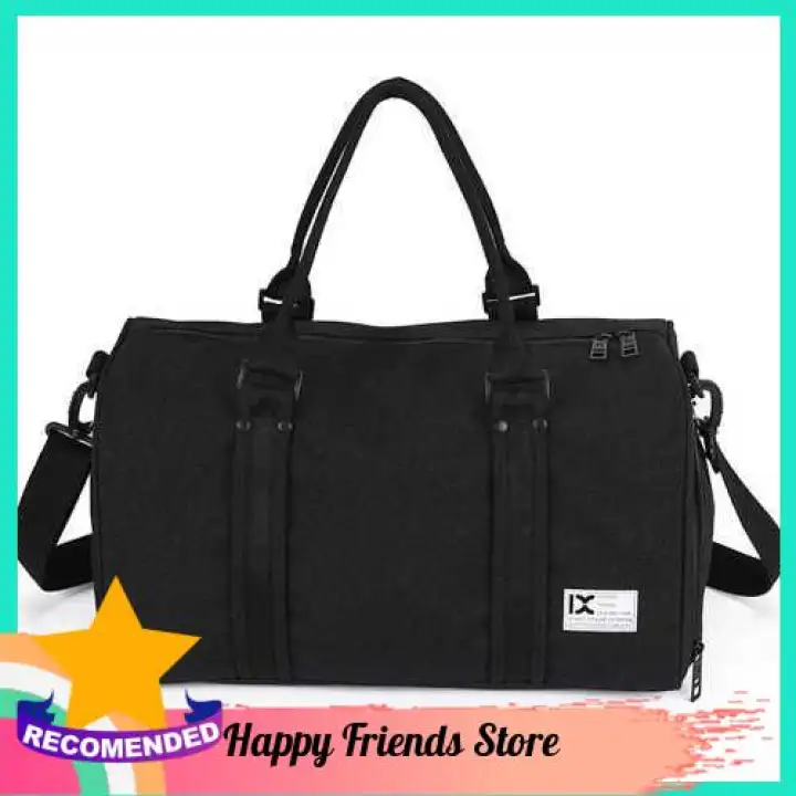 black gym tote bag