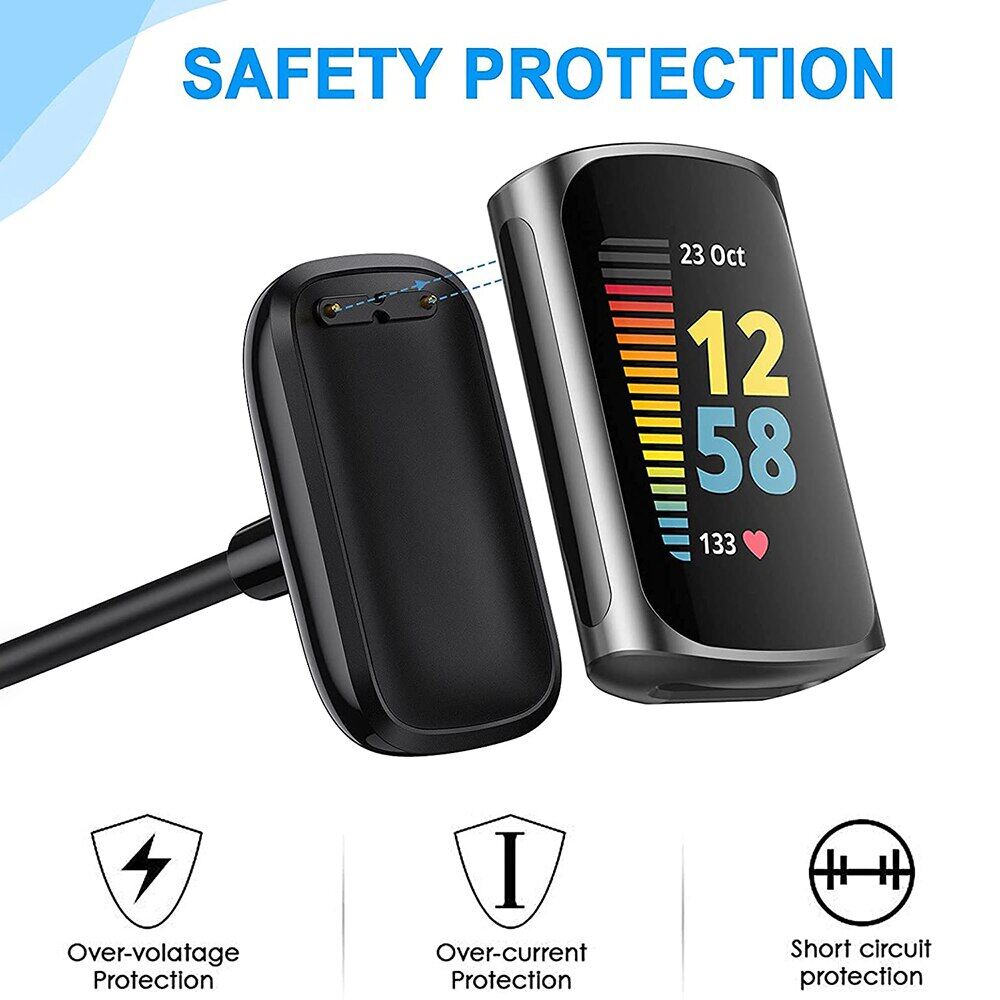 Sạc cho Sạc Fitbit 5 Sạc Fitbit 6 USB thay thế cáp sạc sạc cho Fitbit Luxe Cáp cái nôi Bộ chuyển đổi sạc dạng chân đế