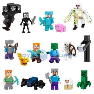 Khối Xếp Hinh Mo Hinh Herobrine Ghast Wither Steve Với Bộ Gạch Nhan Vật Hanh động Thế Giới Của Toi Qua Tặng đồ Chơi Giao Dục Cho Trẻ Em Xếp Khối