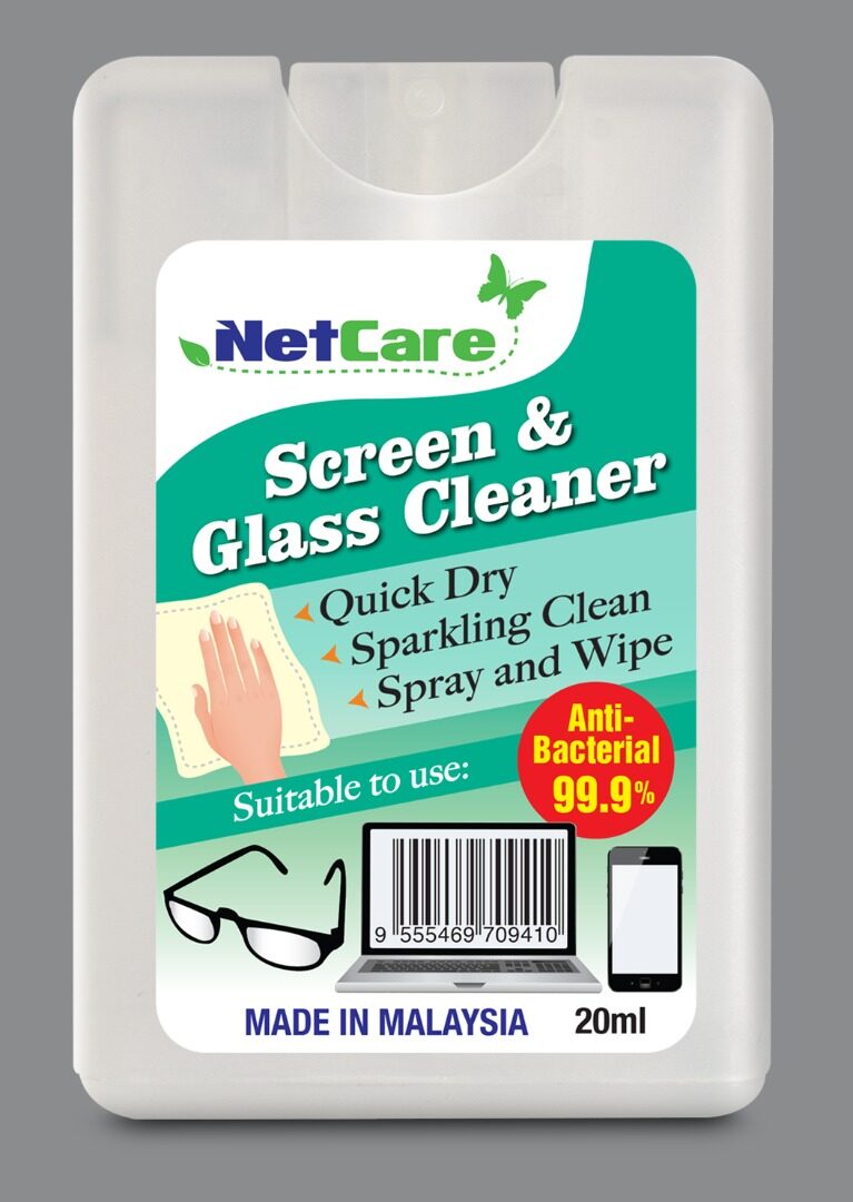 [Nozomi] Netcare Screen & Glass Cleaner (20ml) Lazada