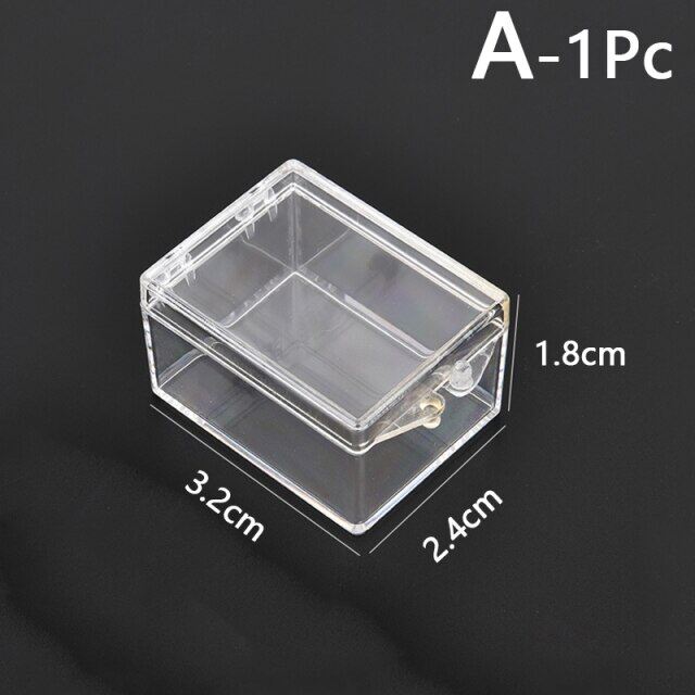 9 Sizes Transparent Small Square Clear Plastic Storage Boxes For Mini Jewelry/beads/crafts Case Container Display Packaging Box