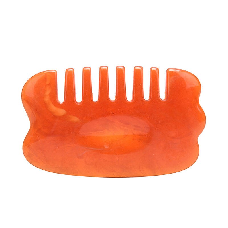 Natural Jade Stone Pressure Guasha Scraper Stone Head Massage Comb Healthy Tools