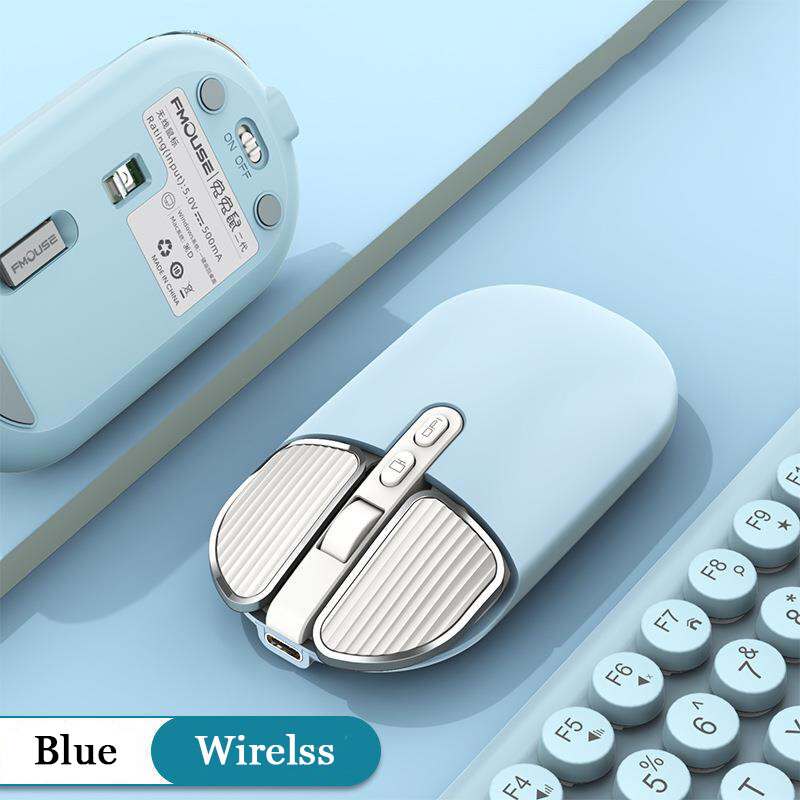 2.4Ghz Wireless Bluetooth Mouse Dual Mode USB Optical Mice Rechargeable Silent Mouse For PC Laptop Computer Office