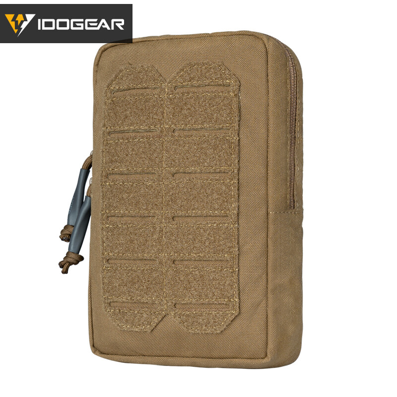 IDOGEAR Tactical Utility Pouch Military Pouch Magazine Dump Pouch Laser Cut Medical Pouch MOLLE Military Backpack Vertical Utility Pouch Army Hiking Camping Sundry Bag Waist Bag