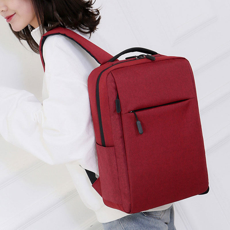 RL Men's Business Backpack Trend Casual Student School Bag Fashion Computer Backpack USB Interface