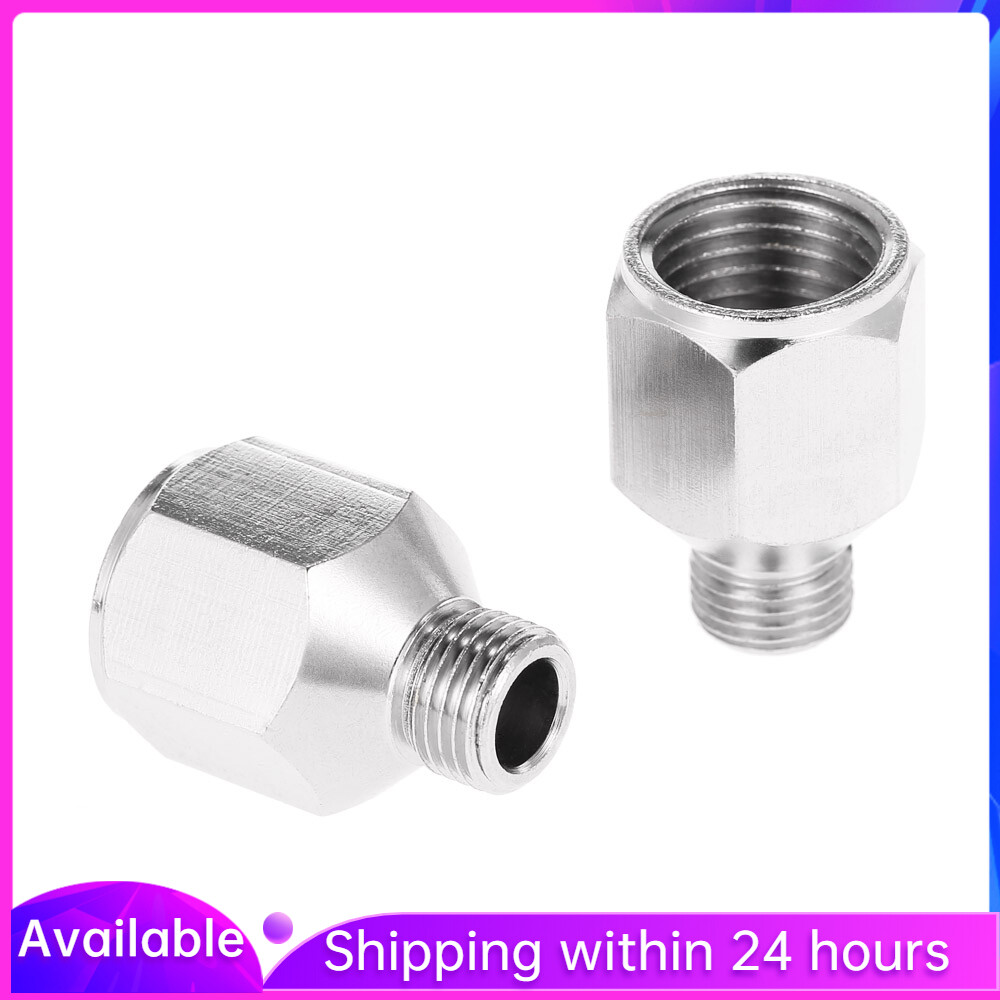 Professional 2pcs Airbrush Air Hose Adaptor G1/8" BSP Male & G1/4" BSP Female Air Brush Connector for Air Compressor