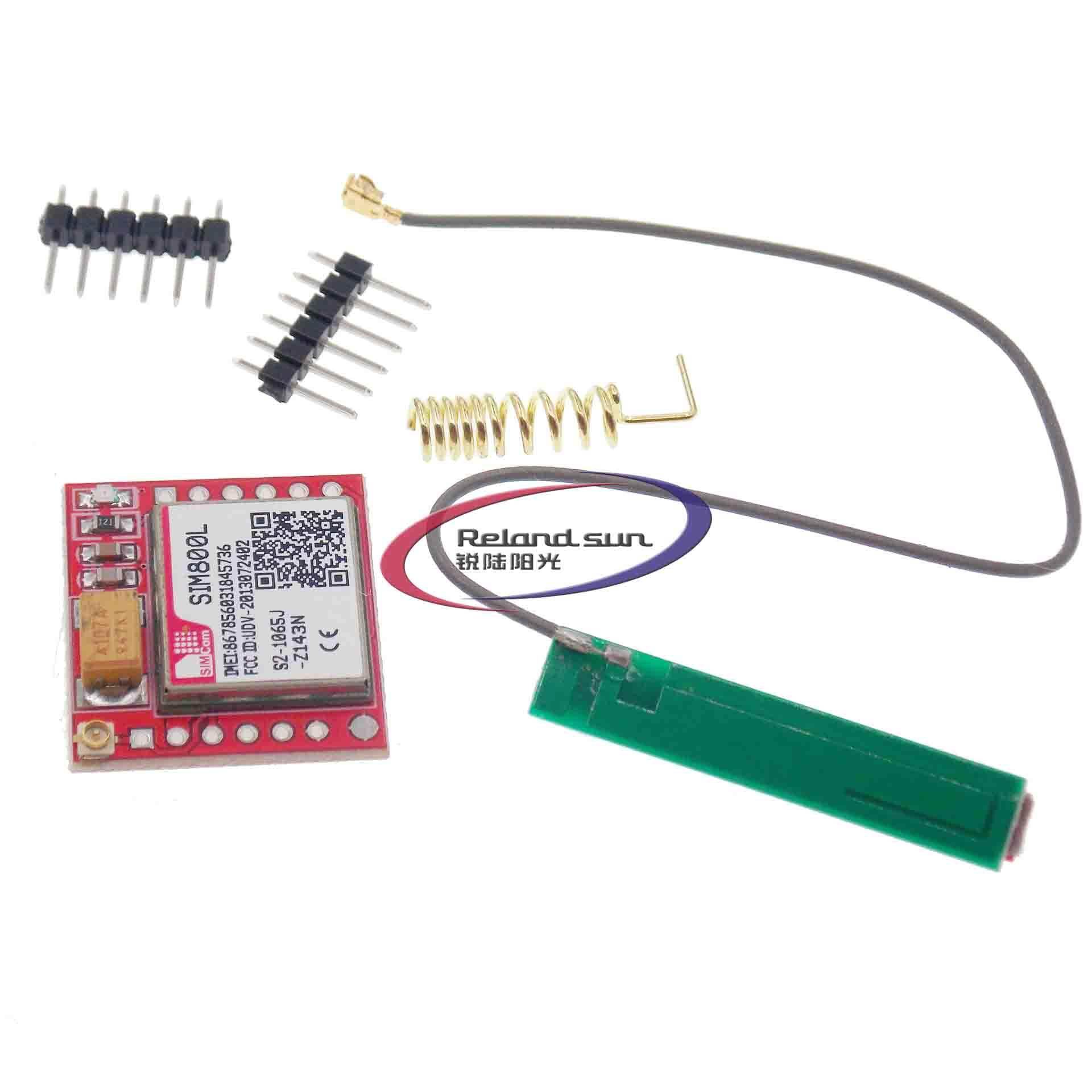 Sim800l mini gprs gsm breakout module sim800l gprs gsm module micro sim card core quad-band ttl serial port antenna pcb wireless wifi board for arduino smart phone