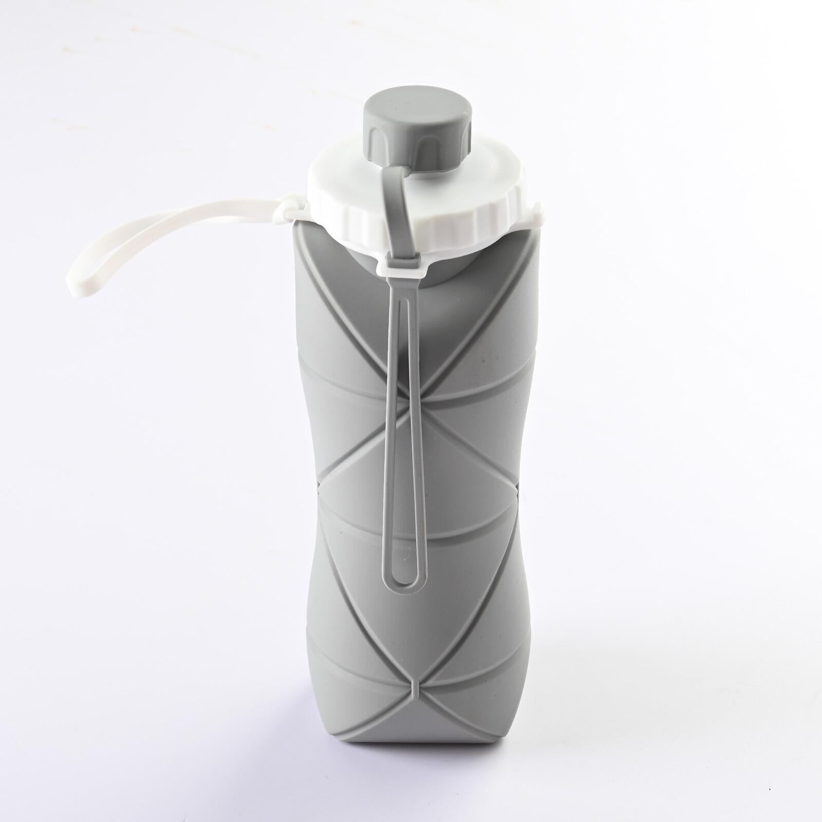 600ML Folding Silicone Water Bottle Outdoors Sport Traveling Running Bottle Portable Water Cup Camping Hiking Drinking Cup