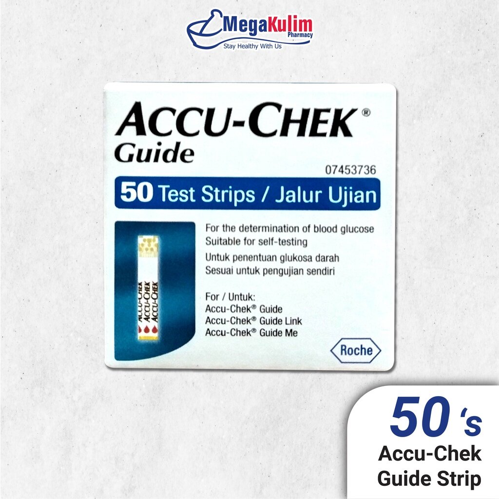 Accu Chek Test Strips 25's & 50's (Performa / Guide / Instant / Active ...