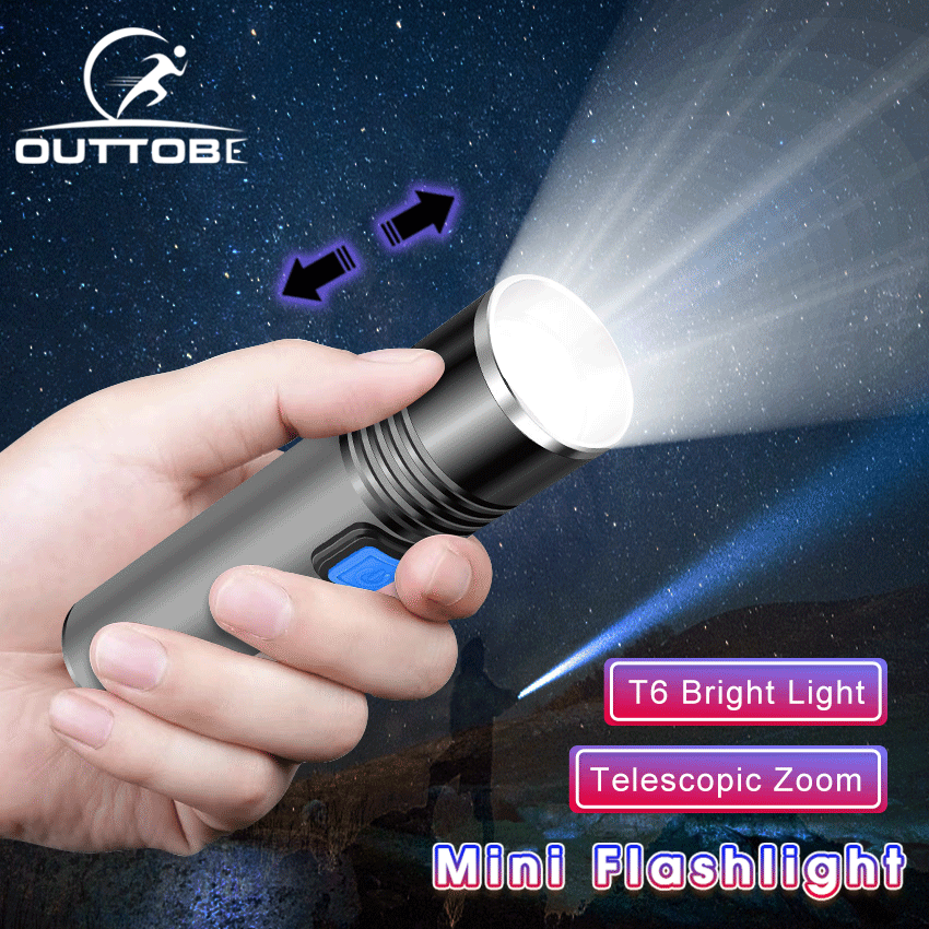 Outtobe Đèn Pin P70 Đèn Pin Đa Năng Cầm Tay Đèn Pin Phóng To Từ Xa Ánh