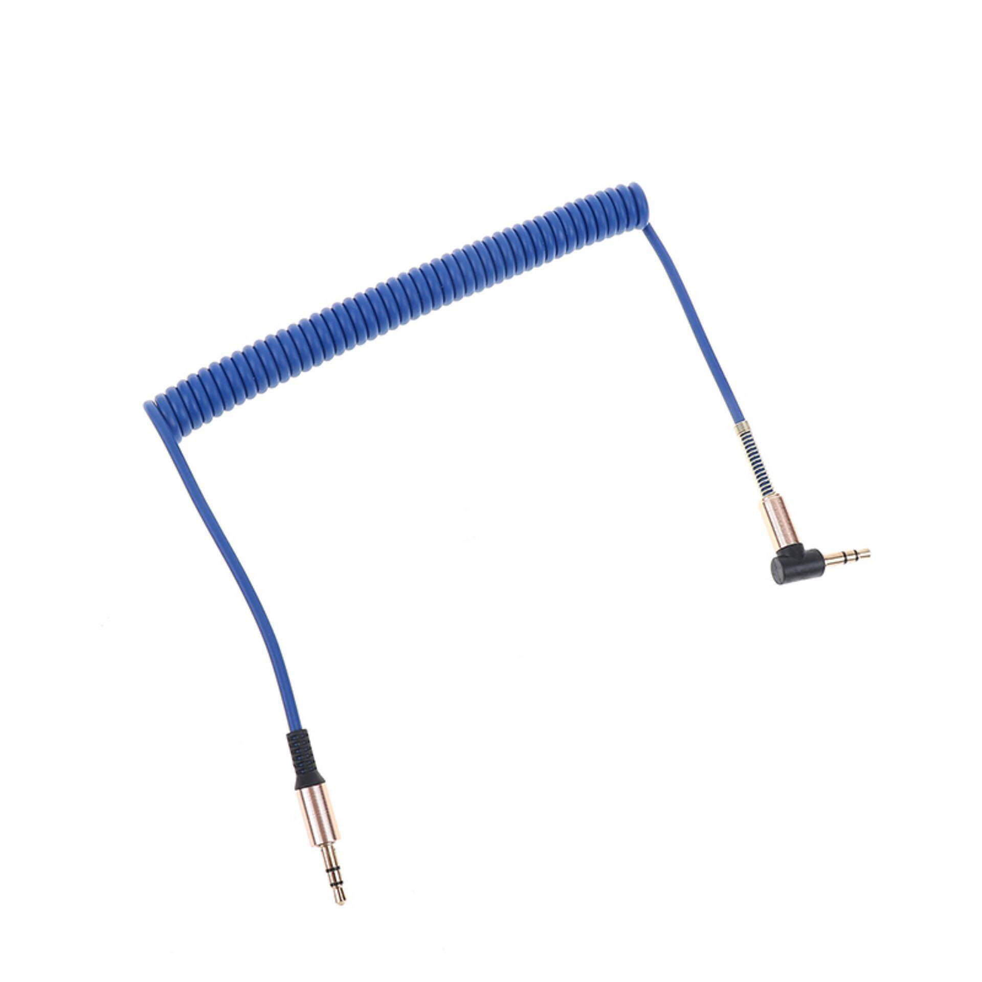 Veli Shy 3.5 Mm Kabel Audio Fleksibel Spring Siku AUX Line Speaker untuk Komputer/Player