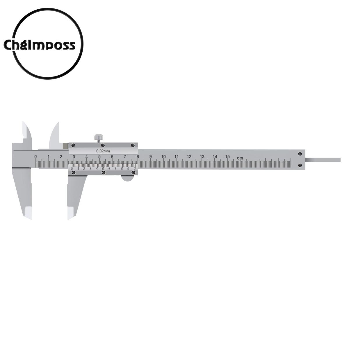 ChgImposs 0-150mm 0.02mm Stainless Steel Digital Vernier Caliper with Storage Box