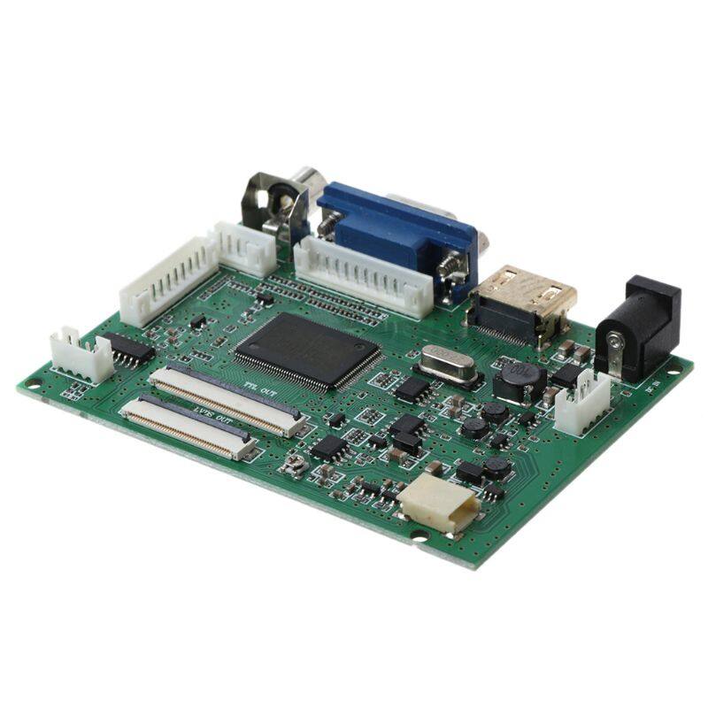 1Set HDMI VGA 2AV 40/50 Pins PC Controller Board Module for Raspberry PI 3 EJ101IA-01G 8 Bit IPS LCD Display Driver
