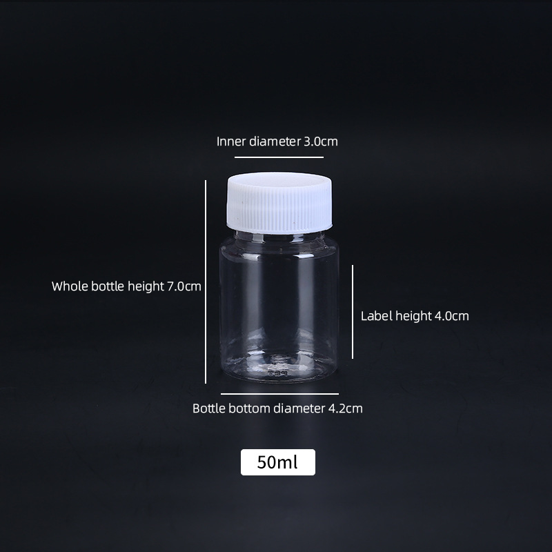 15ml/20ml/30ml/100ml Powder Medicine Packing Seal Bottle Container Bottles Vial Plastic Empty PET