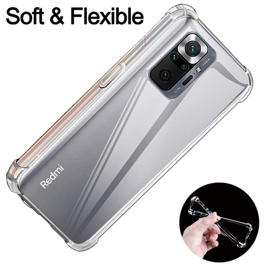 Lenuo Airbag Shockproof Phone Case For Xiaomi Redmi Note 11s 11 Pro 5G Redmi Note 10 Pro Max Casing Luxury Silicone Back Cover For Redmi Note 11 Transparent Case