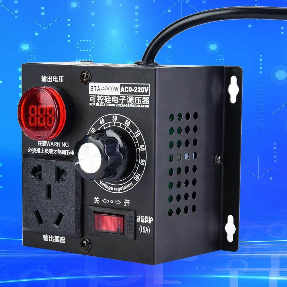 AC 220V 4000W SCR Voltage Regulator Motor Fan Speed Controller Dimmer