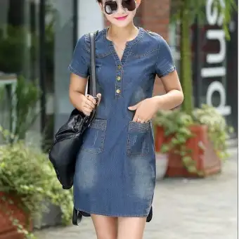denim dress lazada