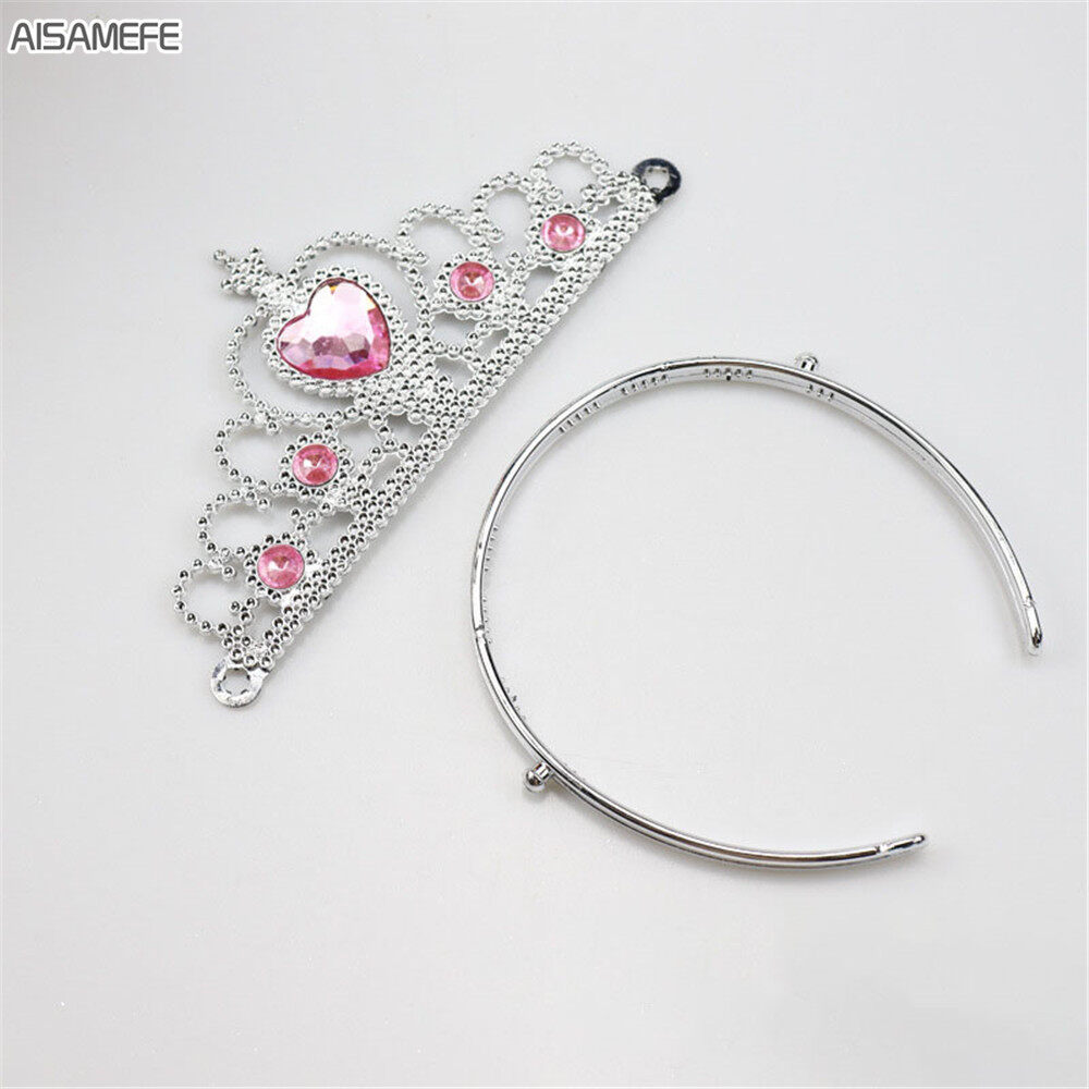 Aisamfe 1 Chiếc Vương Miện Công Chúa Xinh Đẹp Phụ Kiện Mặc Bé Gái Dễ Thương